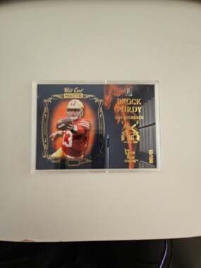 2022 Brock Purdy Wild Card Matte Smoking Guns Rookie Card Serial Numbered 10/100